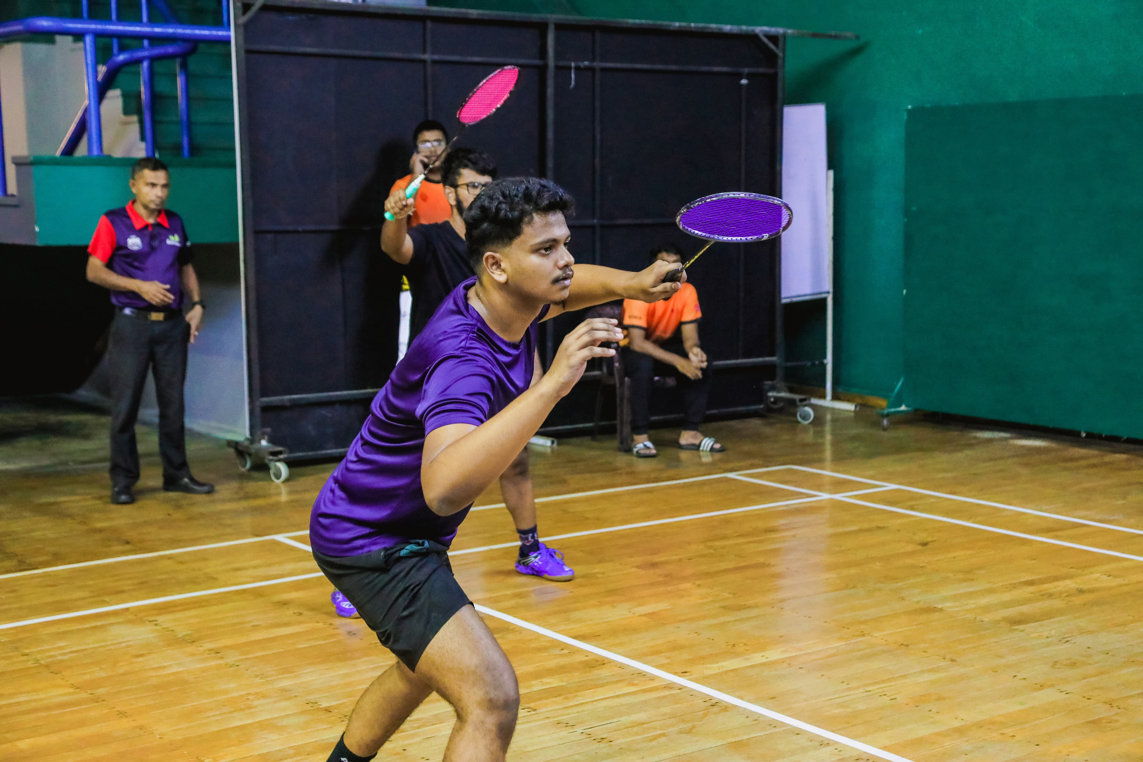 Badminton match